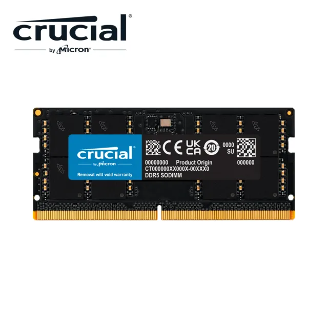 【Crucial 美光】DDR5 5600 48GB 筆電記憶體 (CT48G56C46S5)