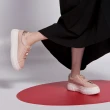 【FAIR LADY】日本京都聯名 HAPPYFACE 經典品牌釦免綁帶厚底鞋(粉、5J2798)