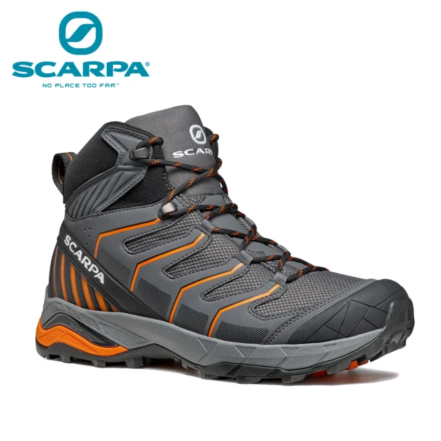 SCARPASCARPA MAVERICK MID GTX 男 防水登山鞋/郊山鞋 鐵灰-橘(090200-Gray-Orange)