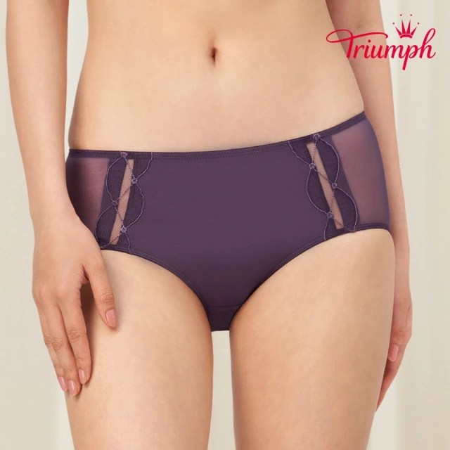 Triumph 黛安芬Triumph 黛安芬 Style Seduction 時尚誘惑系列 中腰三角內褲 M-EL(黑豔紫)