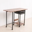 【拜爾家居】高機能摺疊桌(MIT台灣製造 附抽屜 結構加強版 折疊桌 電腦桌 懶人桌 工作桌 筆電桌 媽媽桌)