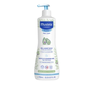 【Mustela 慕之恬廊】慕之幼 多慕雙潔乳 750ml(寶寶/嬰兒/新生兒/幼兒/兒童 洗髮精 沐浴乳 加量升級版)