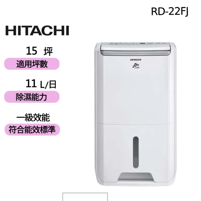 HITACHI 日立 1級能效11公升DC舒適節電清淨除濕機