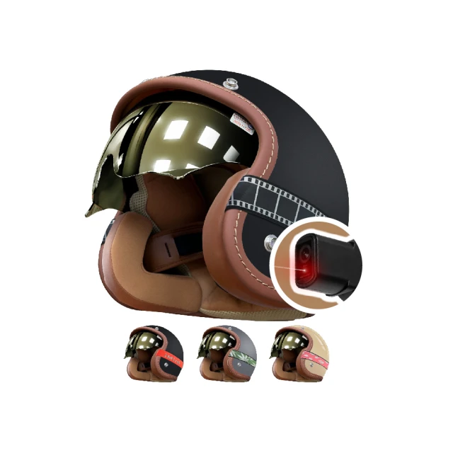 【iMini】iMiniDV X4C 迷緻 電鍍內墨鏡 安全帽 行車記錄器(1080P 記錄器 3/4罩式 快拆 攝影)