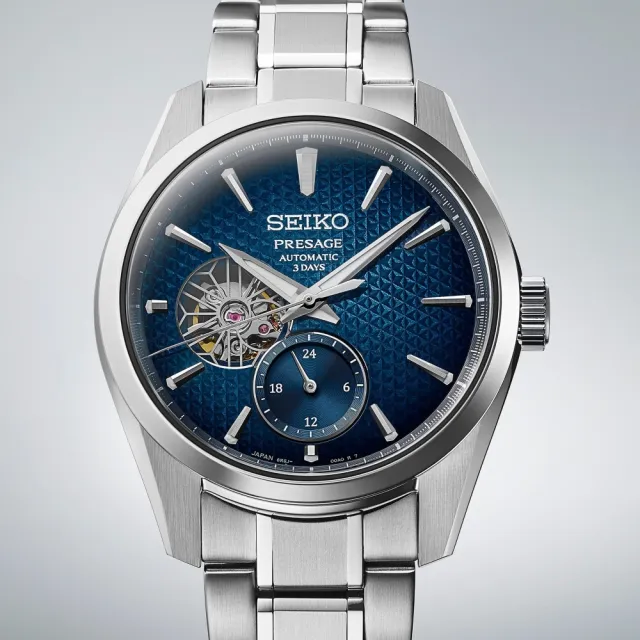 【SEIKO 精工】PRESAGE 新銳系列 三日鍊 開芯機械腕錶/SK027(6R5J-00A0B/SPB417J1)