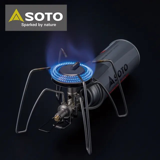 【SOTO】穩壓輕便型蜘蛛爐 ST-340 附收納袋(大火口3.3kW 露營瓦斯迷你爐)