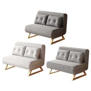 【ZAIKU宅造印象】折疊沙發床 絨布款 兩用可折疊多功能伸縮沙發床(可拆洗-95cm)