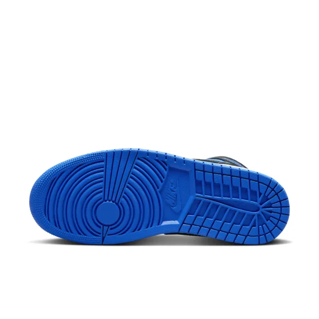 【NIKE 耐吉】休閒鞋 男鞋 運動鞋 AJ 喬丹 AIR JORDAN 1 MID 黑藍 DQ8426-042