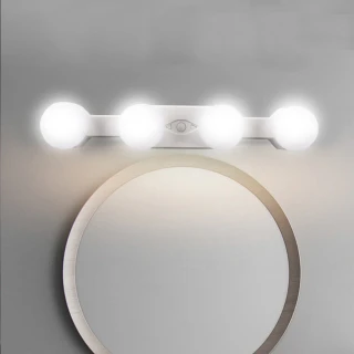【西格傢飾】吸盤式LED化妝鏡燈(免打孔 鏡前燈 補光燈 梳妝台 化妝燈 LED燈 照明燈)