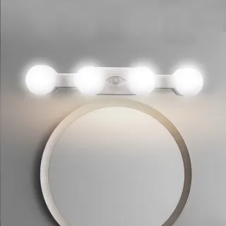 【OYMH 歐妍美家】吸盤式LED化妝鏡燈(免打孔 鏡前燈 補光燈 梳妝台 化妝燈 LED燈 照明燈)