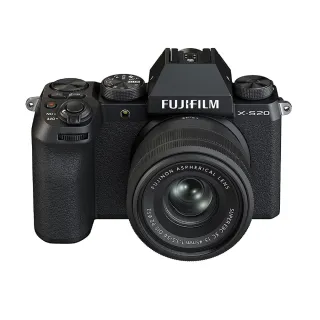 【FUJIFILM 富士】X-S20+XC15-45mm變焦鏡組(平行輸入-送256G卡副電座充雙鏡包大腳架真皮長夾大清)