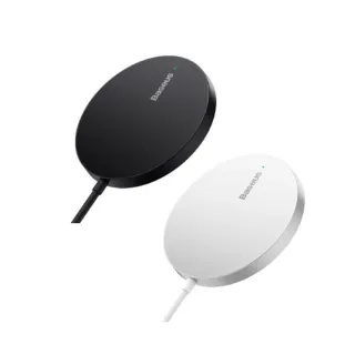 【BASEUS】第三代 15W mini快速磁吸無線充電器-自帶1.2米線(適用iPhone 12/13/14/15都能充電)