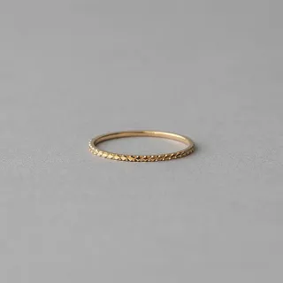 【ete】K18YG Clair 閃耀菱形切割戒指(金色)