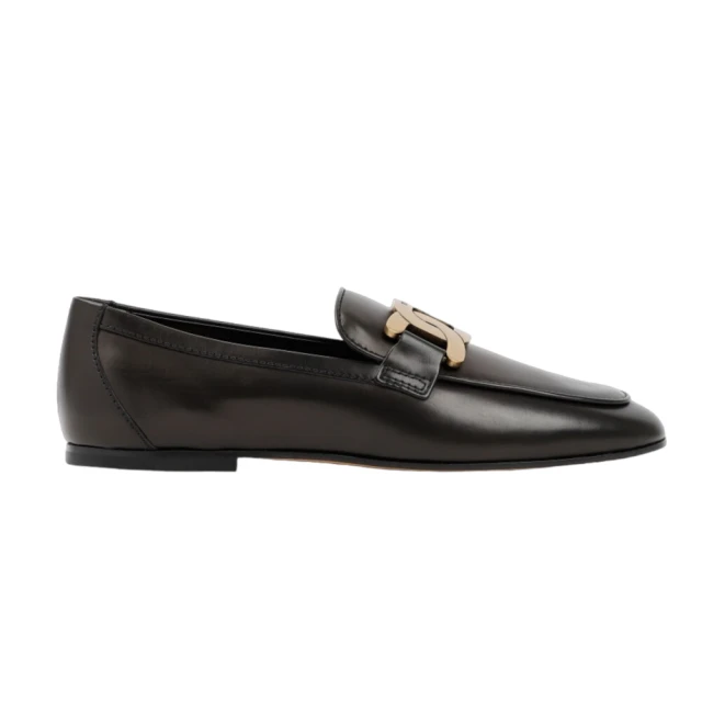 TOD’S Kate Loafer 金屬扣環 牛皮 鞋子 皮鞋 樂福鞋 黑色