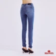 【BRAPPERS】女款 四面彈系列-中腰四面彈窄管褲(淺藍)