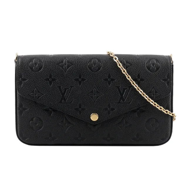 【Louis Vuitton 路易威登】Monogram 牛皮附活動式零錢袋/鈔票袋鍊包(M82477)