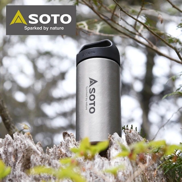 【SOTO】日本SOTO 超輕量鈦製真空保溫杯300ml ST-AB30(運動登山保溫瓶 雙層鈦水壺 露營杯具)