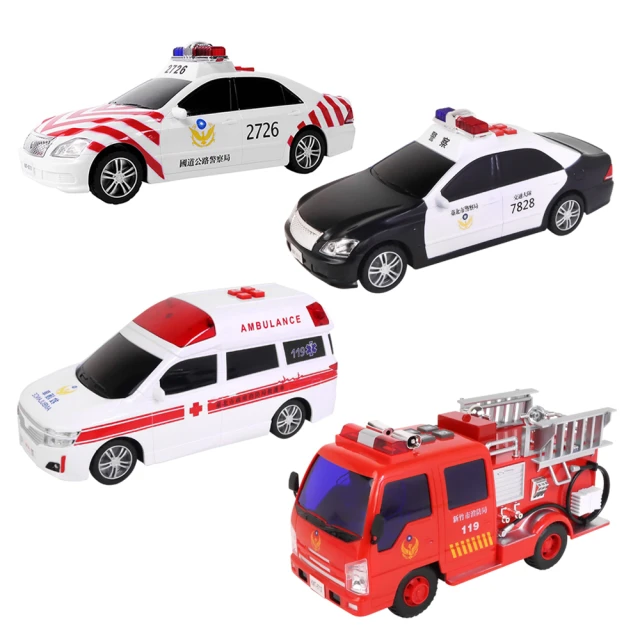KIDMATE 救援車隊(錄音 台灣玩具車 仿真 磨輪車 聲
