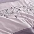 【織眠家族】40支刺繡萊賽爾床罩組 典藏緹花-紫(雙人)