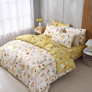 【HongYew 鴻宇】100%美國棉 薄被套床包組-巴澤爾(雙人)