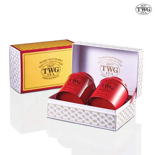 TWG Tea】優雅禮盒茶組My Posh Tea Set(1837紅茶150gx1+1837綠茶120gx1
