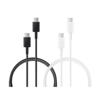 【Samsung 三星】2入 三星製造 Type-C to Type-C 3A 快充充電線(密封袋裝)