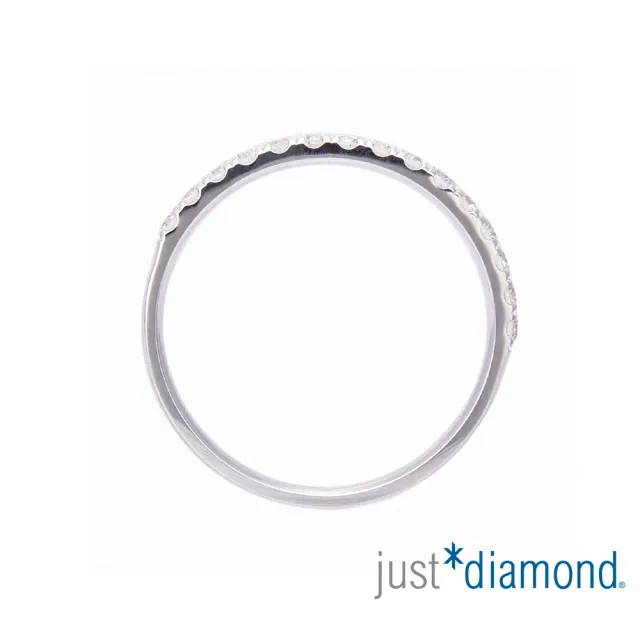 【Just Diamond】18K金 排鑽鑽石戒指