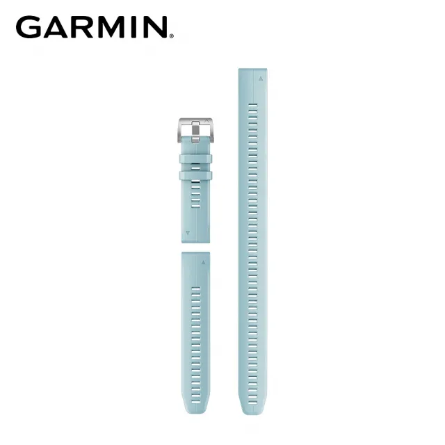 【GARMIN】QuickFit 22mm 天青藍矽膠錶帶(含加長型錶帶)