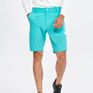 【Munsingwear】企鵝牌 男款淺綠色高週波標素面防潑水短褲 MGRL8502