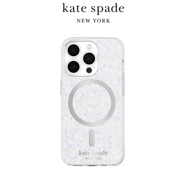 KATE SPADE iPhone 15 Pro MagSafe 精品手機殼 銀河星鑽(磁吸)