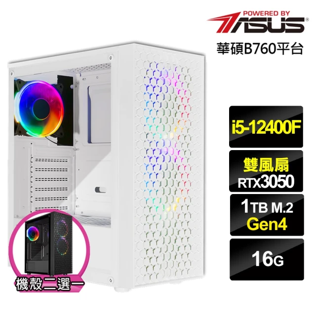 華碩平台 i5六核GeForce RTX 3050{灰狼遊俠