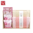 【岸田產業】日本製泉州毛巾+櫻花入浴劑+櫻花香皂 6件組禮盒(超值多件組 送禮)