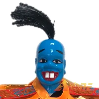 【A-ONE 匯旺】藍色外星人 布袋戲偶 練功偶 有內體可換衣 送台灣國旗布貼 戲偶架 講古 課堂布玩偶人偶手偶