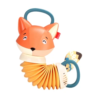【JoyNa】寶寶音樂玩具 狐狸音效手風琴玩具(彈簧玩具.音樂鈴)