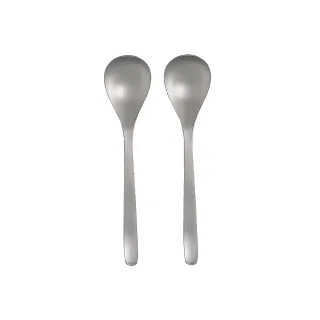 【IUSE】日本製 柳宗理 大餐匙/二入(18-8高品質不鏽鋼打造的質感餐具)