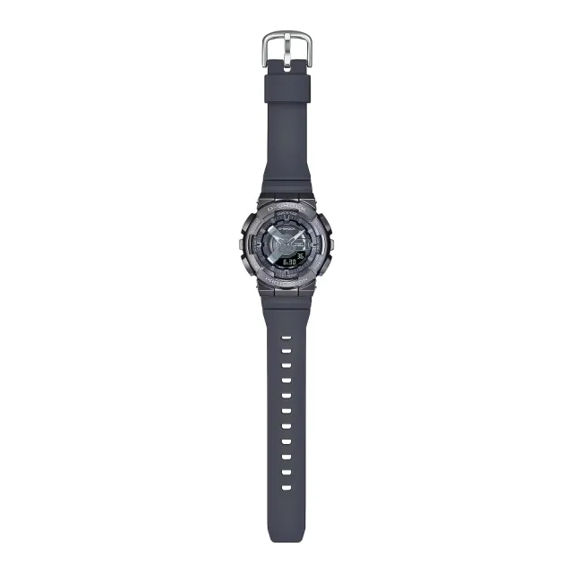 【CASIO 卡西歐】G-SHOCK 金屬色錶盤指針數位雙顯錶(GM-S110B-8A)