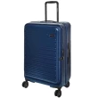 【SWICKY】24吋前開式奢華旅途系列旅行箱/行李箱(深藍)