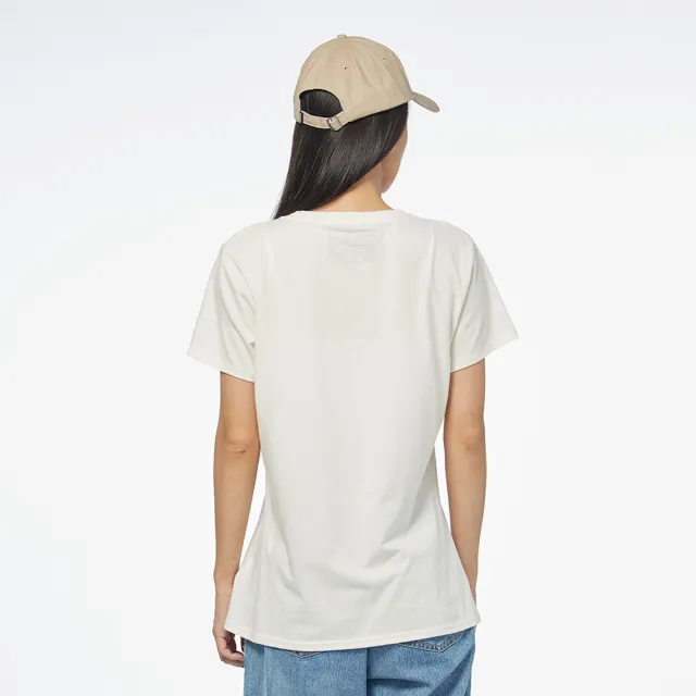 【JEEP】女裝 經典LOGO刺繡短袖T恤(白色)