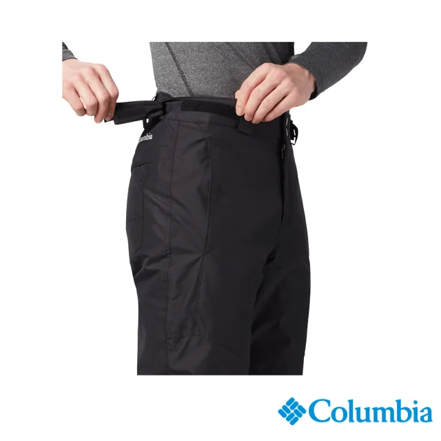 【Columbia 哥倫比亞 官方旗艦】男款-Bugaboo™Omni-Tech防水鋁點保暖雪褲-黑色(UWE09460BK/HF)