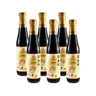 【瑞春醬油】瑞春伯黑豆醬油420mlx6瓶(黑豆純釀造)