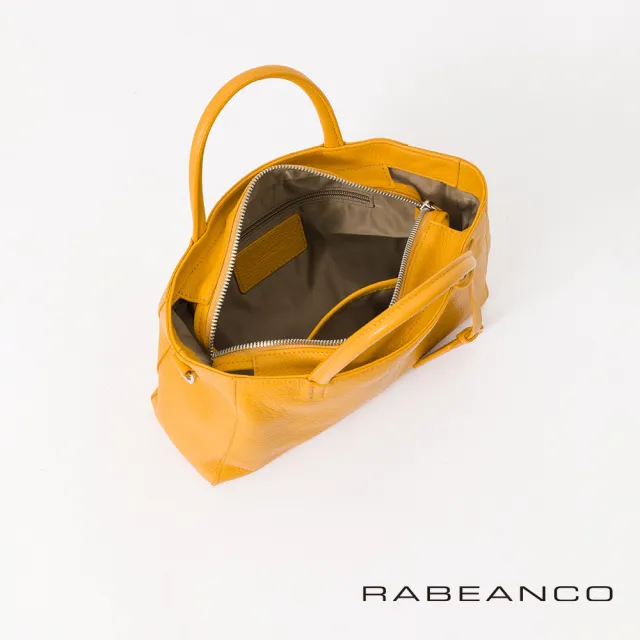 【RABEANCO】迷時尚系列優雅兩用小手提包-小(艷黃)