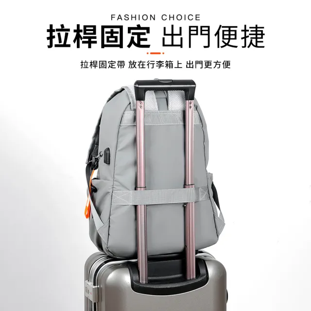 【Starshop】618特惠 大容量減壓防水後背包 電腦雙肩包 商務旅行筆電包 書包 運動防盜背包 男女包包
