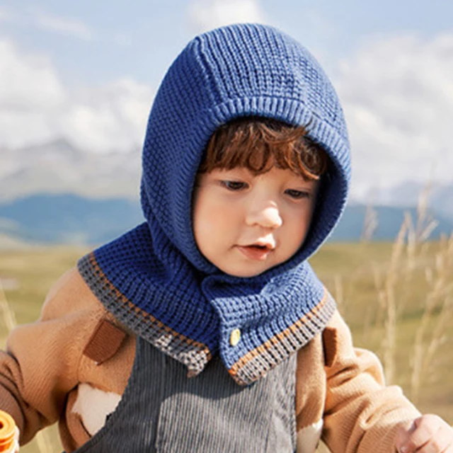 kocotree 保暖針織帽兩用圍巾(兒童)