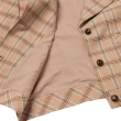 【OUWEY 歐薇】甜美格紋復古短版騎士西裝外套(粉色；S-L；3223064017)