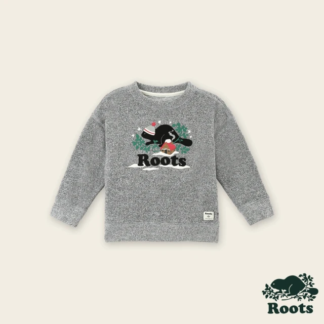 Roots Roots 大童-經典傳承系列 雪尼爾圓領上衣(