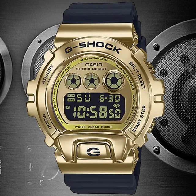 CASIO 卡西歐CASIO 卡西歐 G-SHOCK 街頭時尚雙顯腕錶(GM-6900G-9)