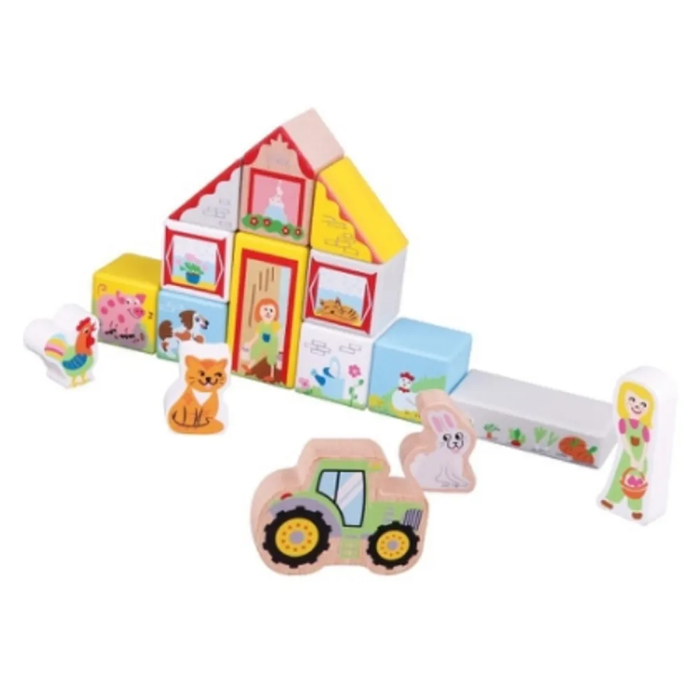 【New Classic Toys】寶寶積木農場疊疊樂-28件組(10820)
