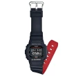 【CASIO 卡西歐】G-SHOCK 雙色潮流方形電子腕錶 母親節 禮物(DW-5600HR-1)