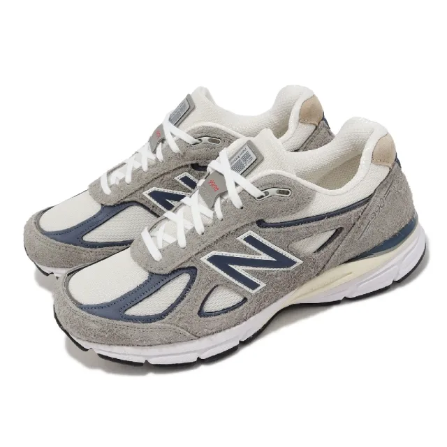 NEW BALANCE】休閒鞋990 V4 男鞋灰深藍美製麂皮復古拼接NB 紐巴倫