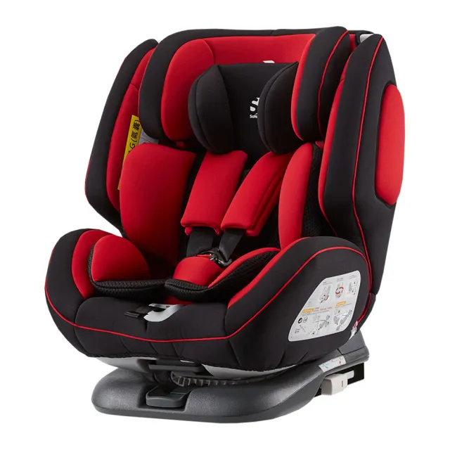 【Safety Baby適德寶】0-12歲isofix/安全帶兩用磁吸式通風型汽座(附同色頂篷+座椅保護墊/安全座椅)